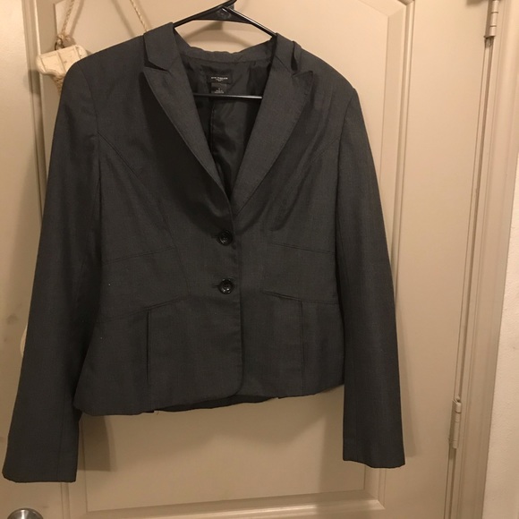 LDS “Ann Taylor suit jacket 🧥S/6 long sleeve grey - Picture 8 of 9